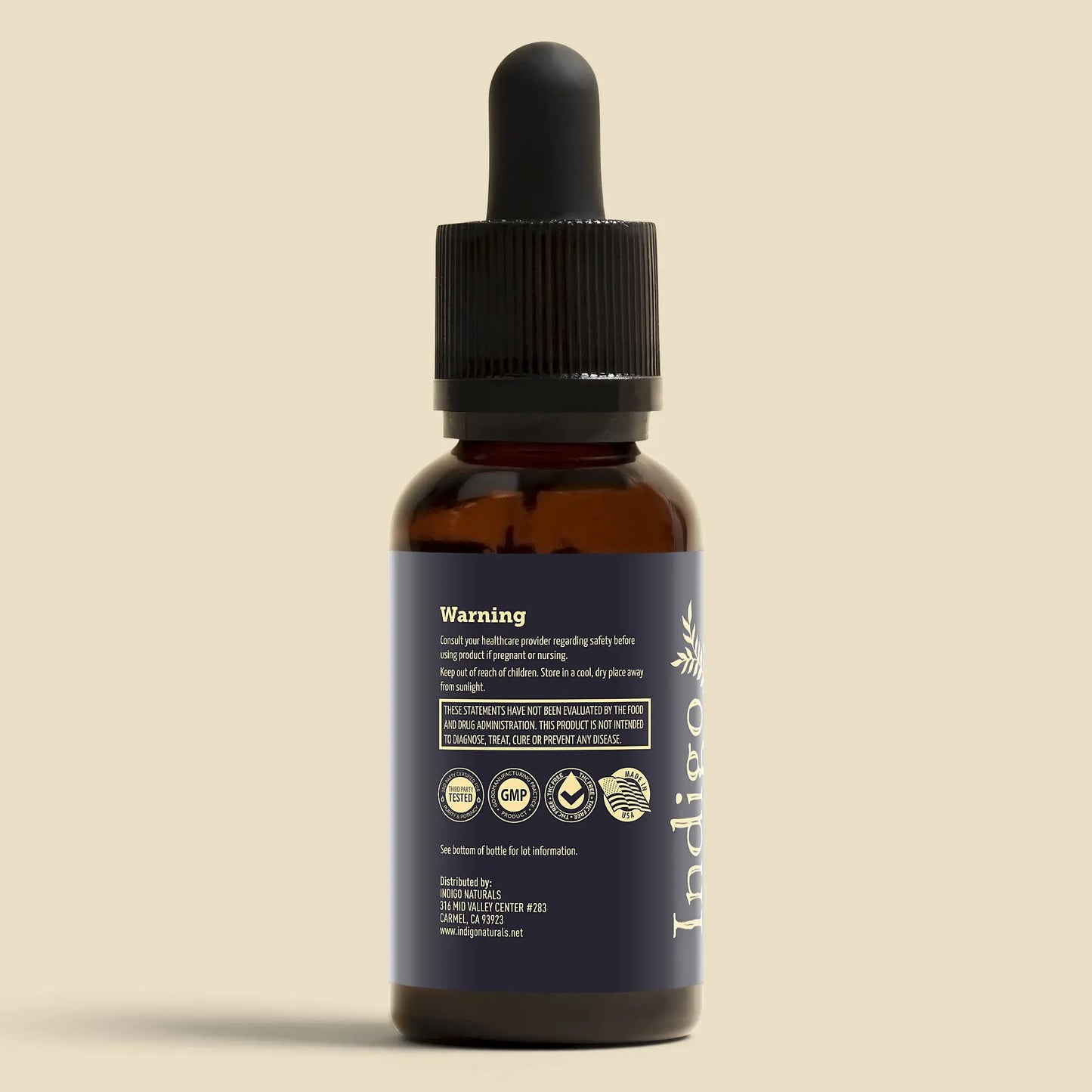 Pure CBD Isolate Oil - 1000mg - No THC indigonaturals.net