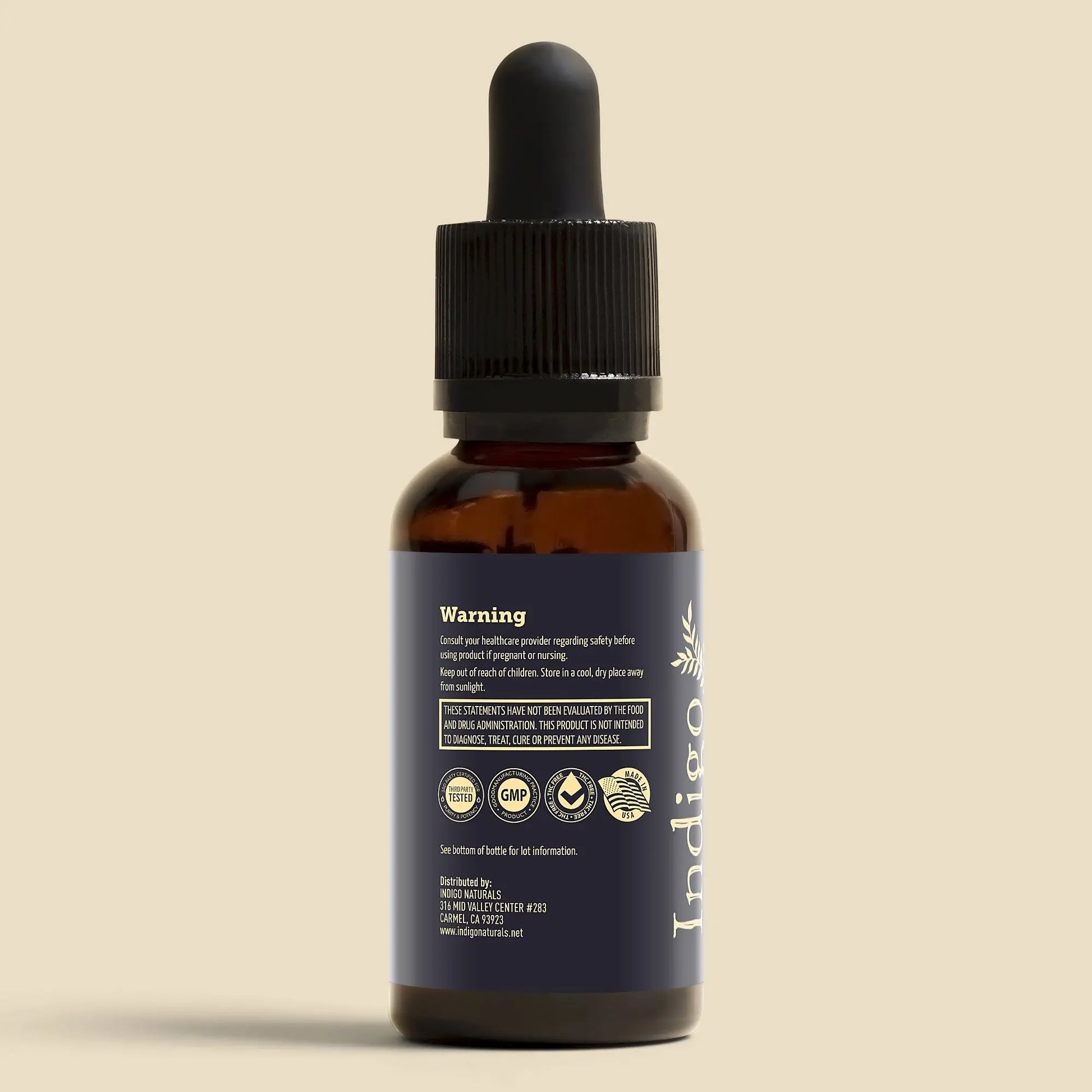 Pure CBD Isolate  Oil - 1000mg - No THC indigonaturals.net