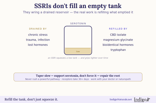 tapering SSRIs with CBD