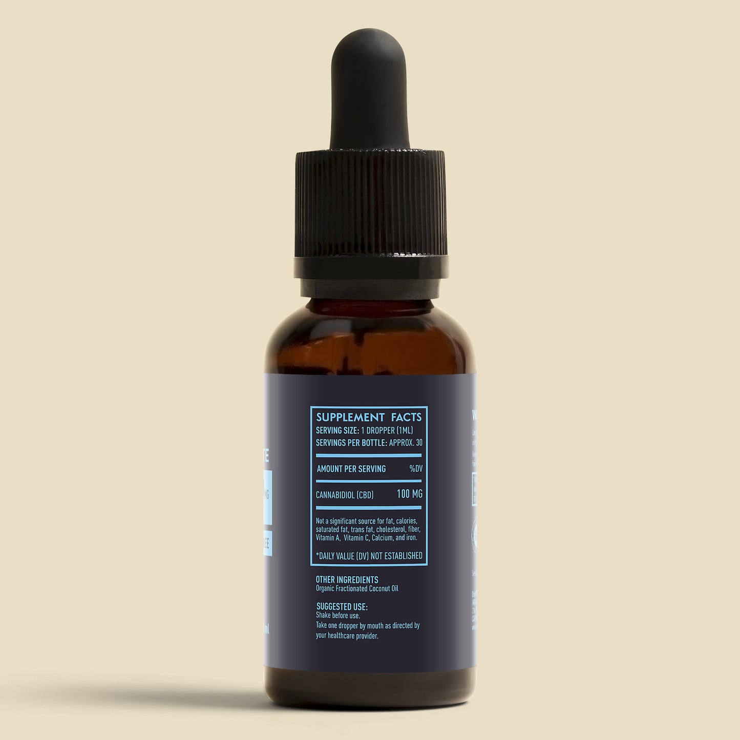 NEW Pure CBD Isolate Oil - 3000mg - No THC