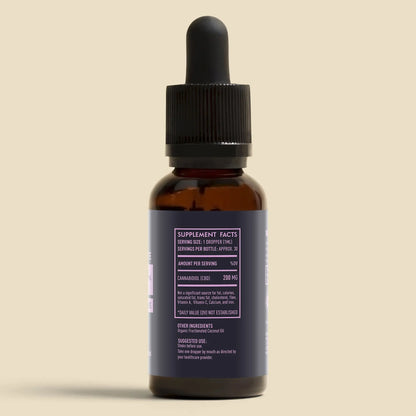 Pure CBD Isolate Oil- 6000mg bottle showcasing supplement facts and dosage information.