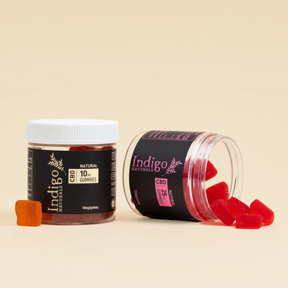 THC free CBD gummies 25mg in a child-resistant jar showcasing colorful gummy candies.